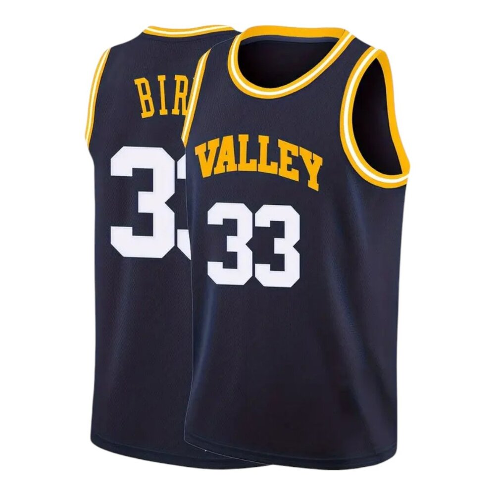 Valley Larry Bird #33 High School Basketball Jersey Stitched Men's